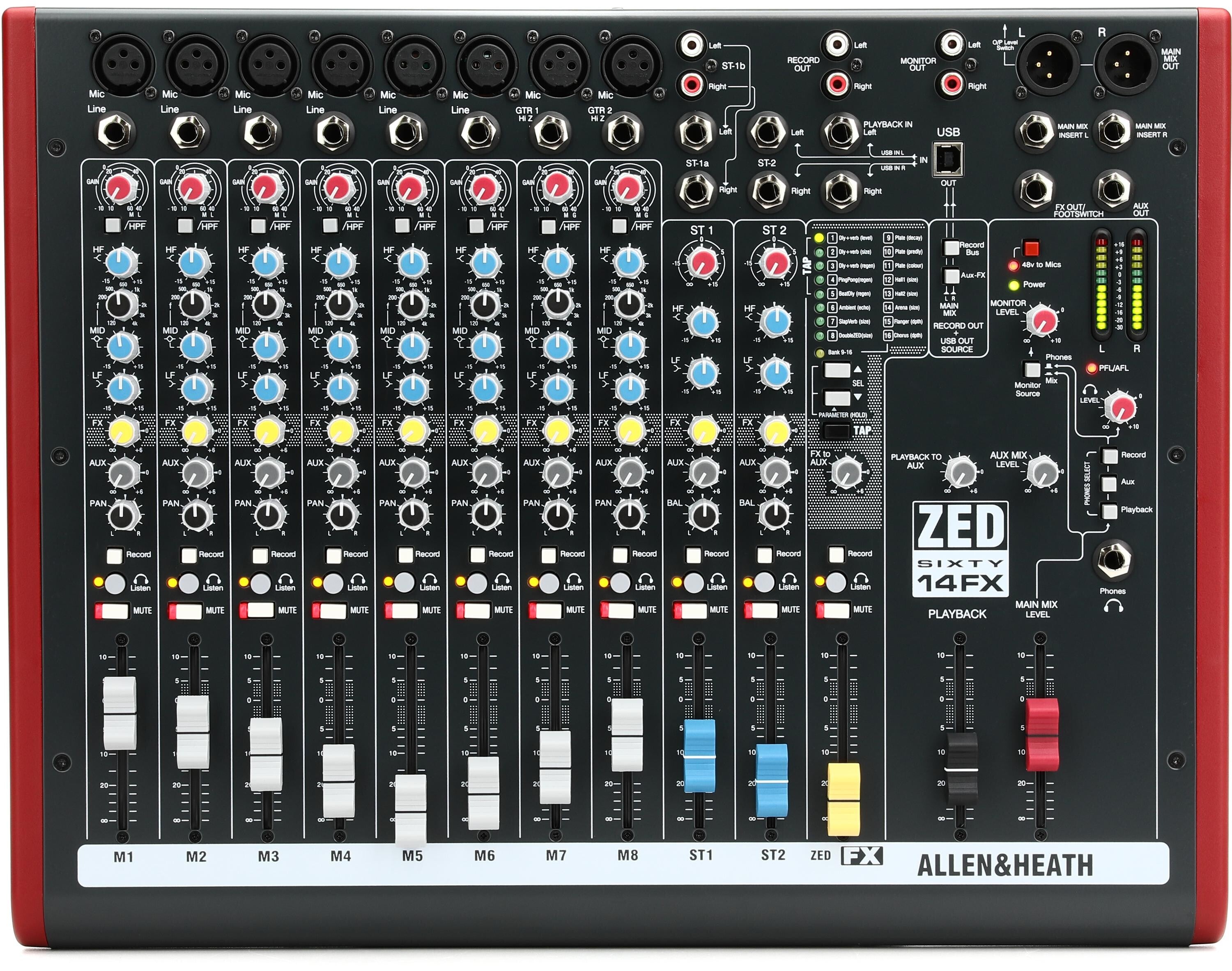 Allen and Heath ZED60-14FX Analog Mixer